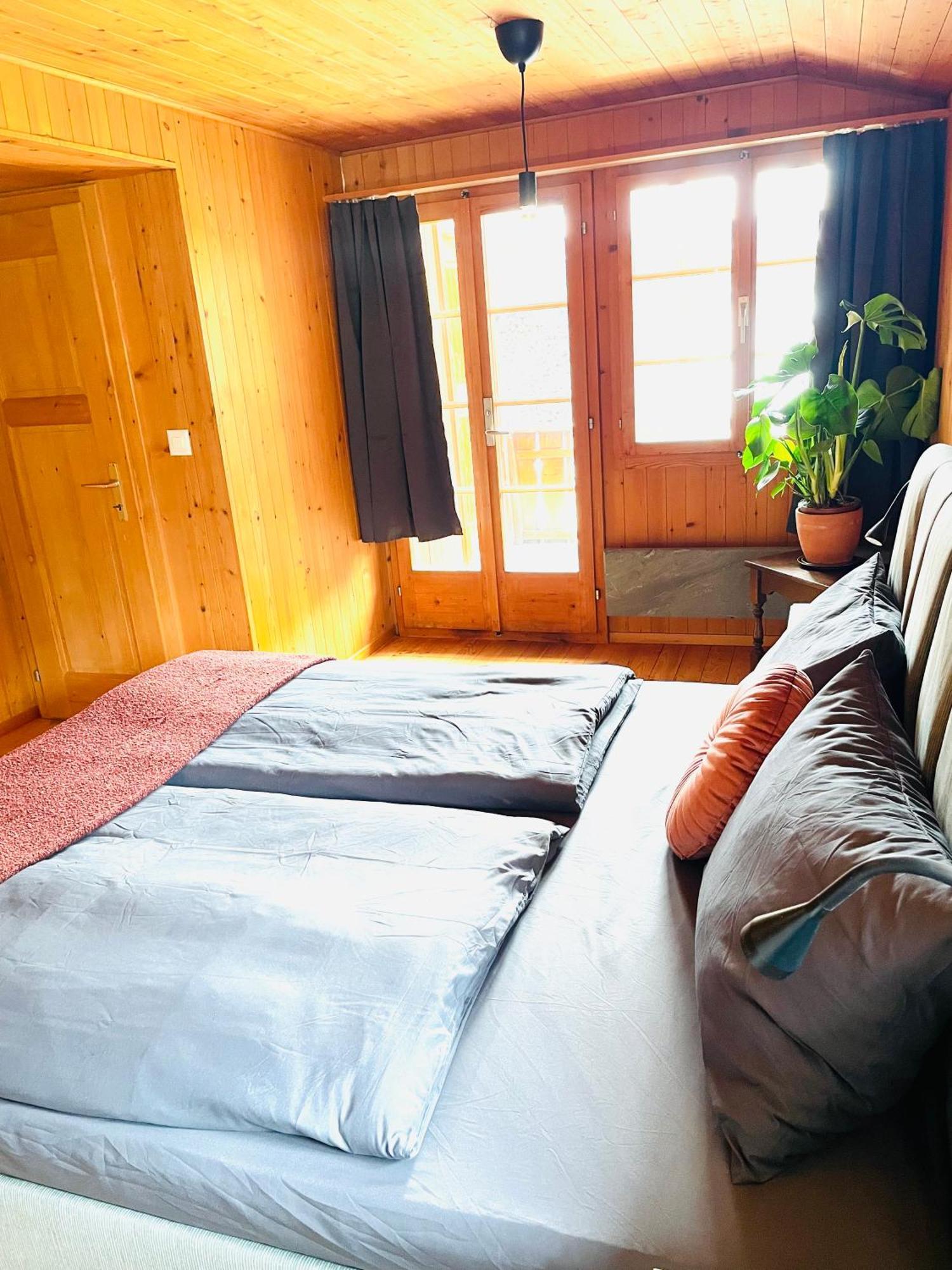 Lovely & Great Equipped Wooden Alp Chalet Flat Kandersteg Exterior foto