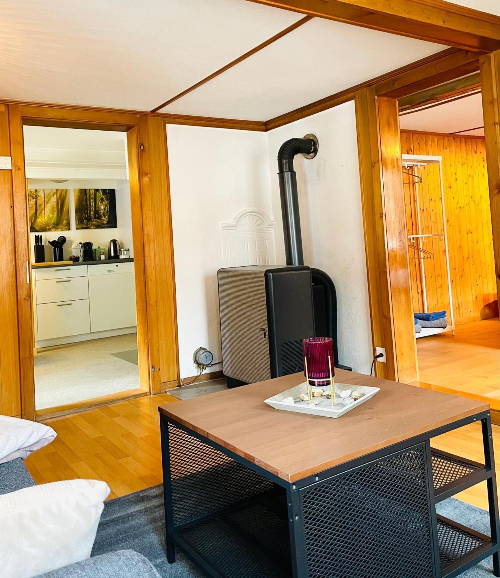 Lovely & Great Equipped Wooden Alp Chalet Flat Kandersteg Exterior foto
